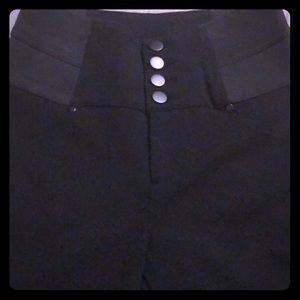 Front button down spring dress stretch pant.